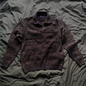 ASOS Oversized Knitted Polo Sweater